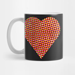 halftone heart Mug